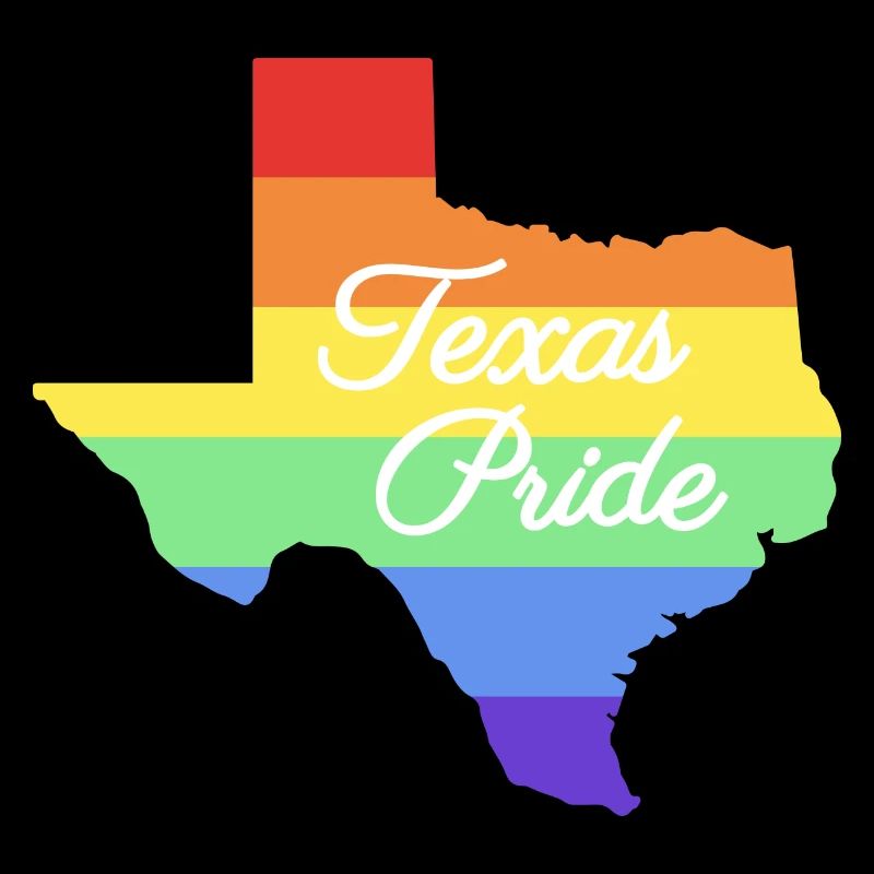 Rainbow Card Texas Design for Proud LGBT+