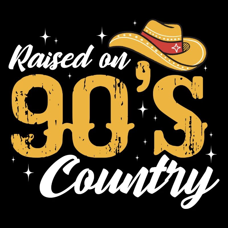 raised on 90s country Design for a raised on 90s