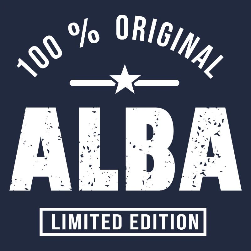 first name ALBA personalized gift.
