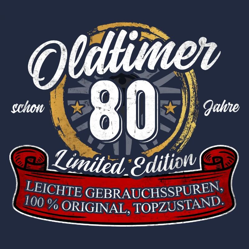 80. Geburtstag Oldtimer Model 80 Jahre Geburtstag