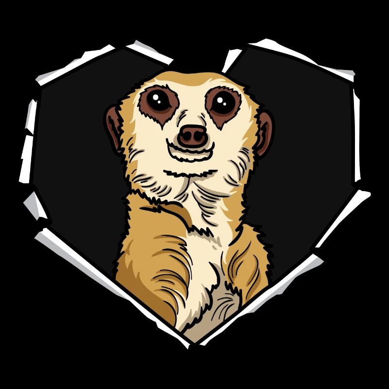 Suricate fissuré Trou déchiré Suricate