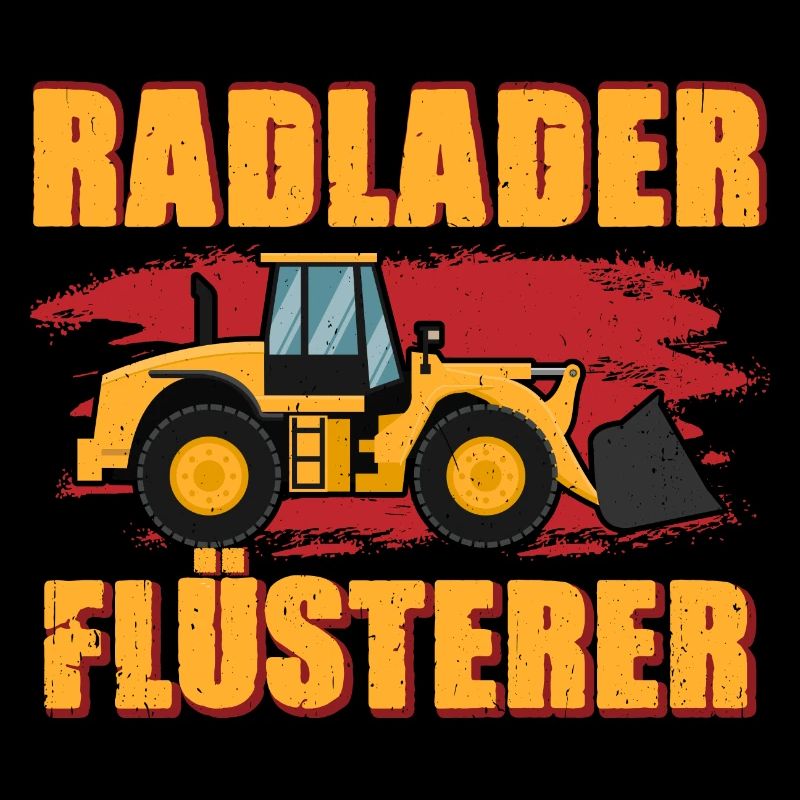Radlader Flüsterer Retro Radladerfahrer