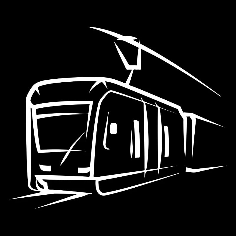Train Locomotive Tram Elevated Railway Subway Symbol