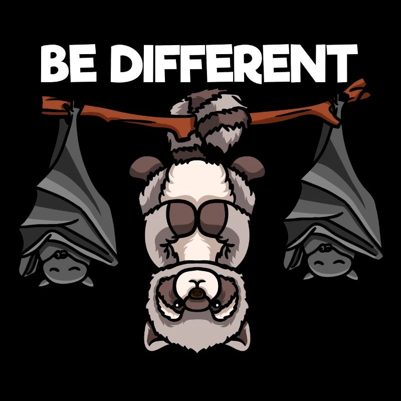 Be Different Waschbär und Fledermäuse