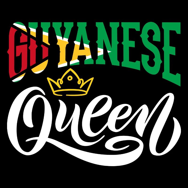 Guyanais Queen Guyana Guyana Drapeau