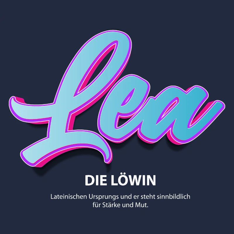 Lea in 3 D mit Bedeutung