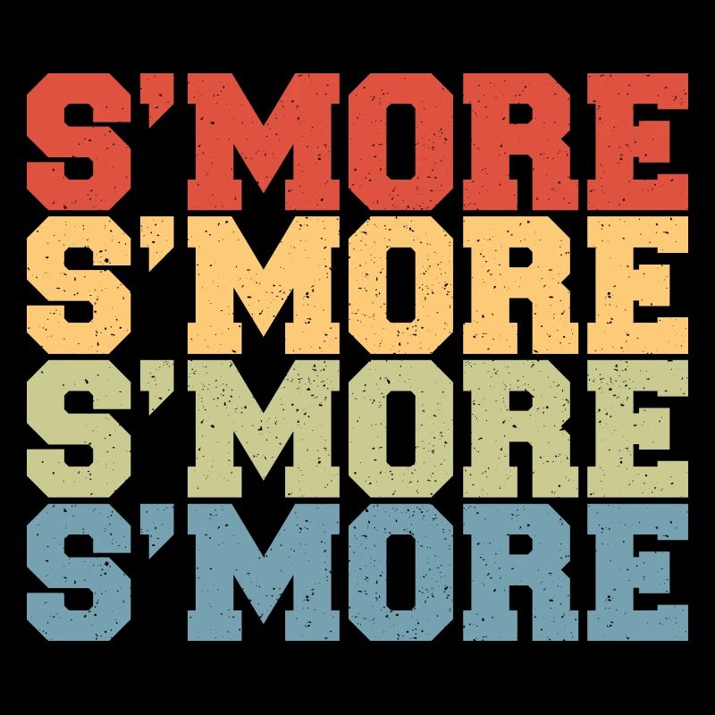 Smore Campfire Vintage Marshmallow Retro