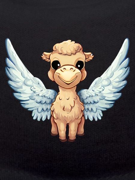 Llama angel with wings