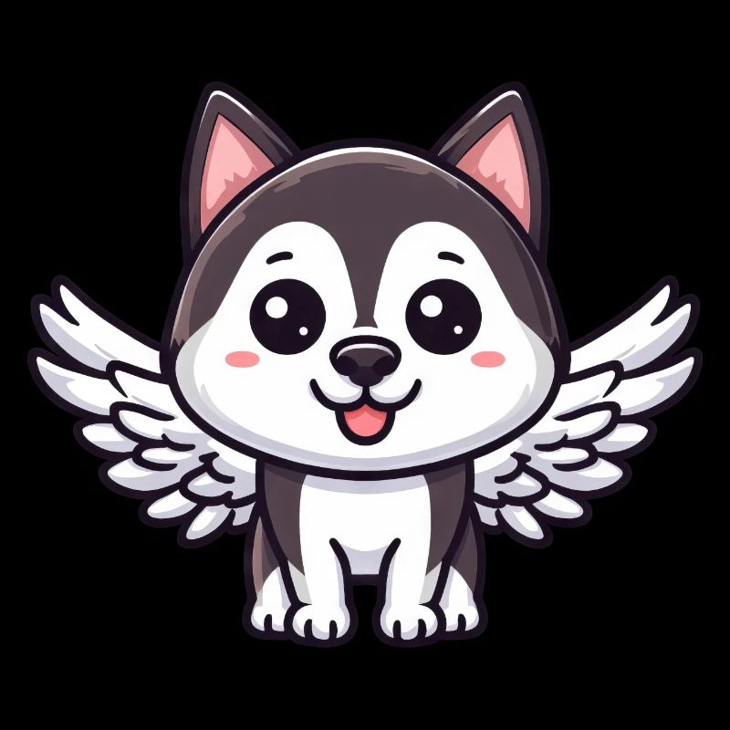 Ange Husky, Aile Bande Dessinée, Chien Du Ciel