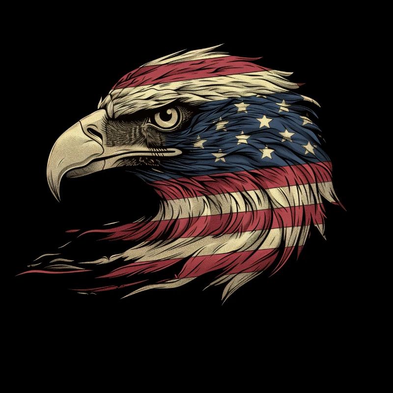 Drapeau américain Freedom Eagle USA Pride 2