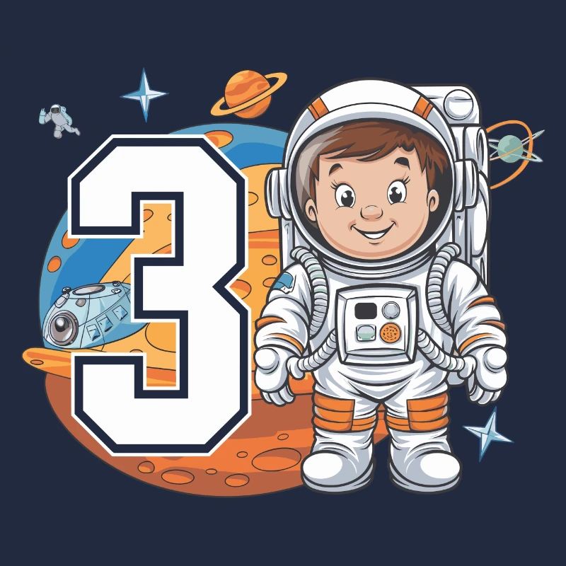 3rd Birrdday Astronaut Space Adventure for Boys