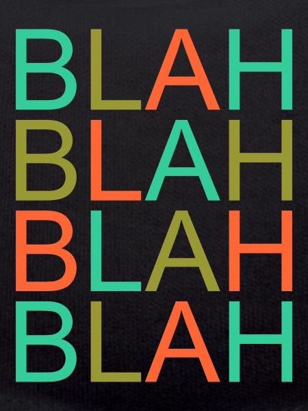 blah blah