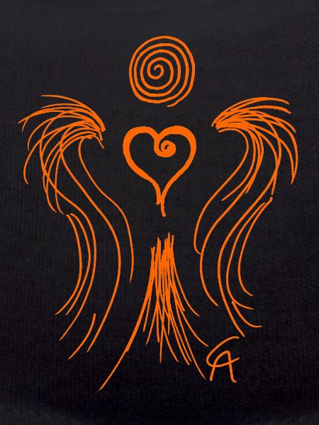 Herzengel orange
