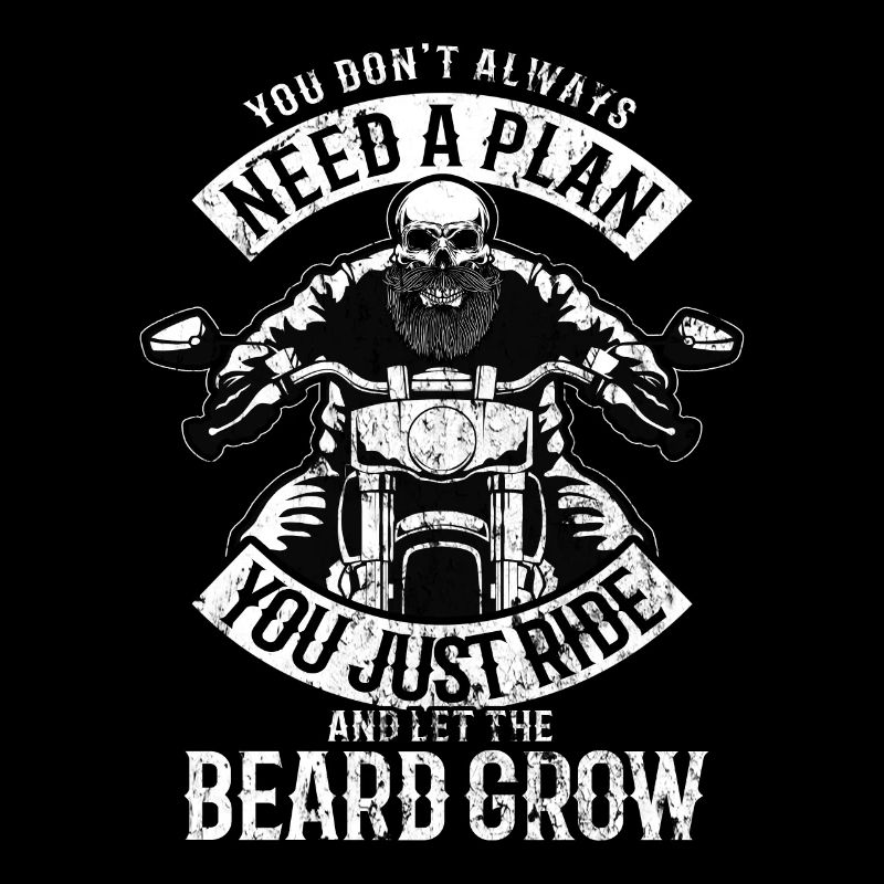 Motorrad Motorradfahrer Biker Bart Geschenkidee