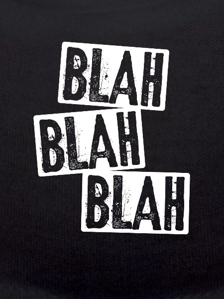 blah blah blah