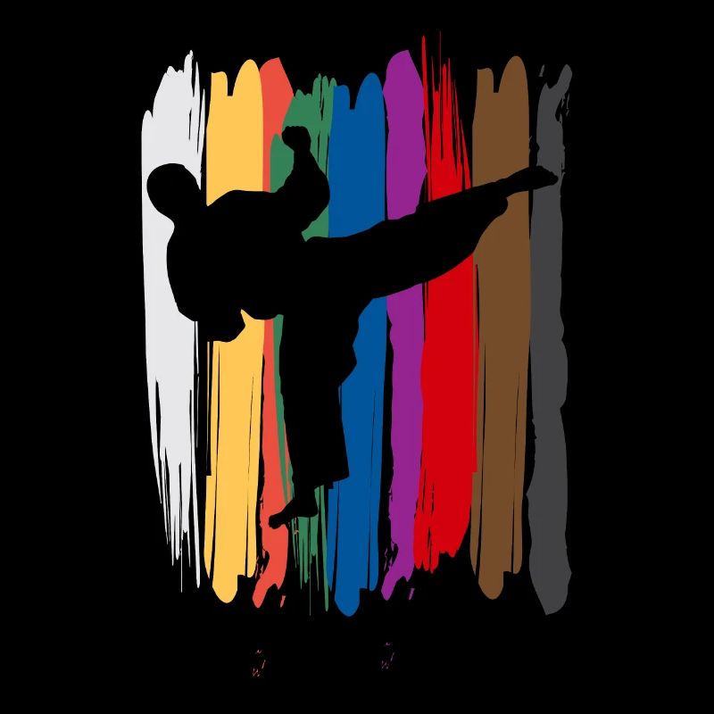 Taekwondo Belts Silhouette