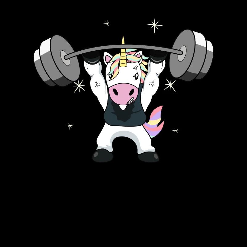 Gewichtheben Einhorn