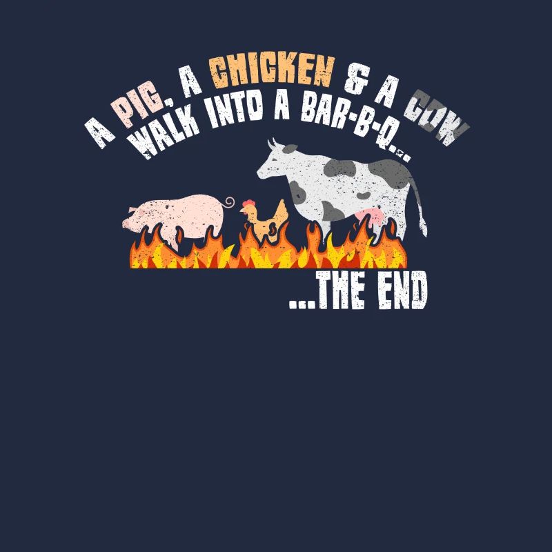 Schwein Huhn Kuh Bar B Q
