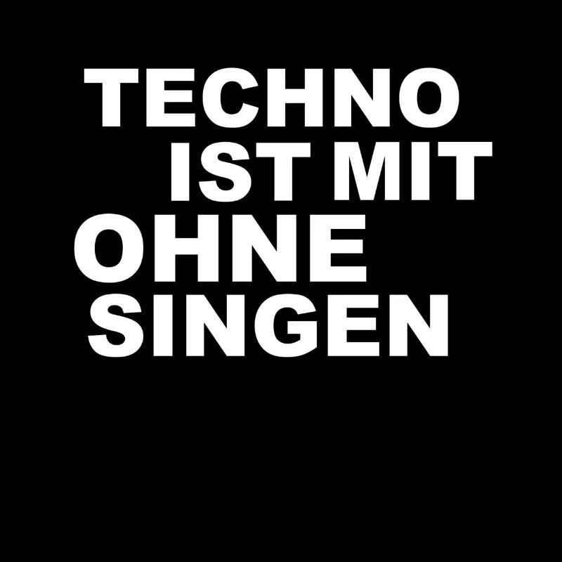 Techno ist mit ohne singen Dj Edm