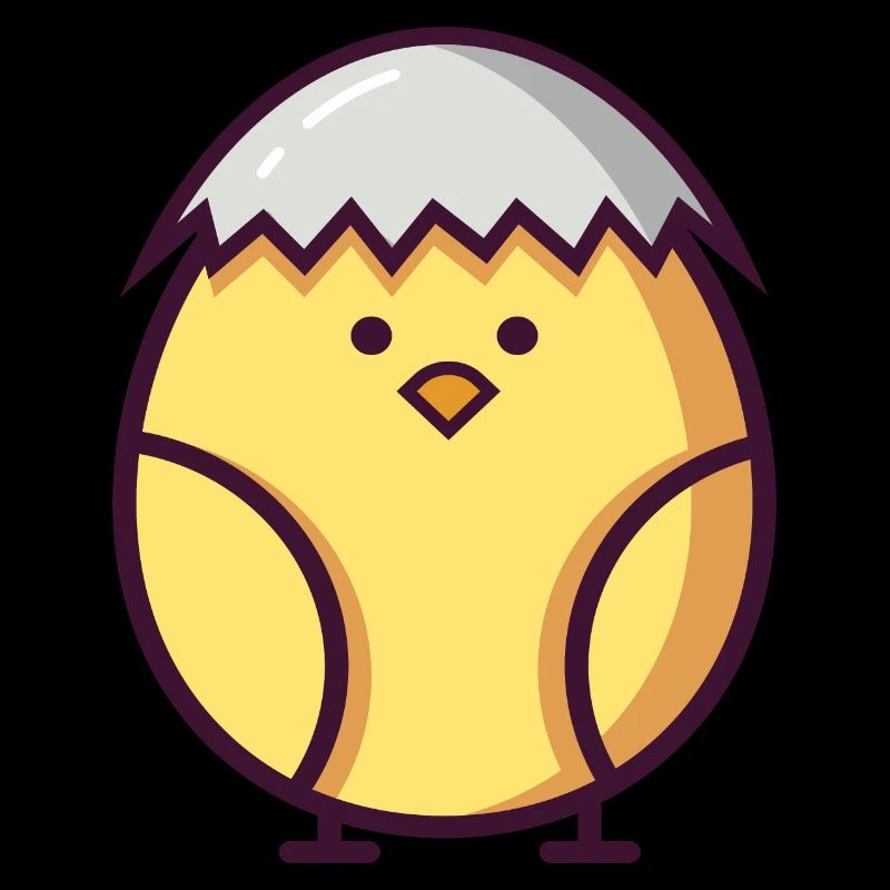 cute easter chick hatched recently