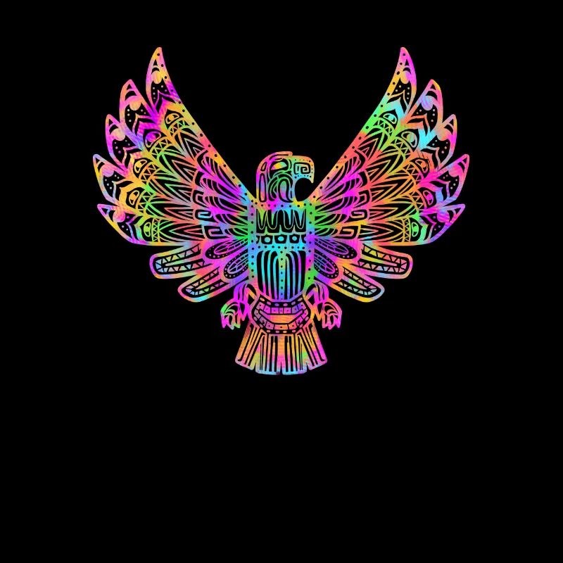Psychedelic Native American Bird - Don spirituel