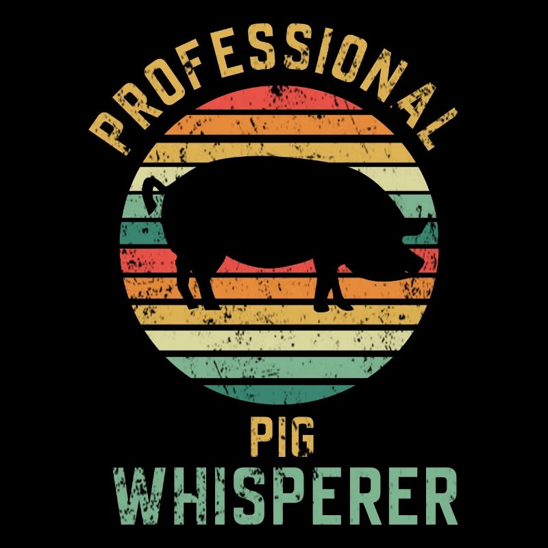 Pig retro animal