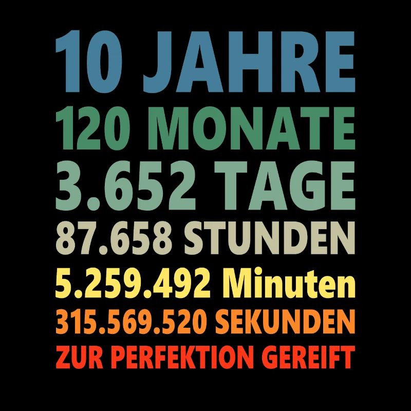 10. Geburtstag 10 Jahre Geschenk