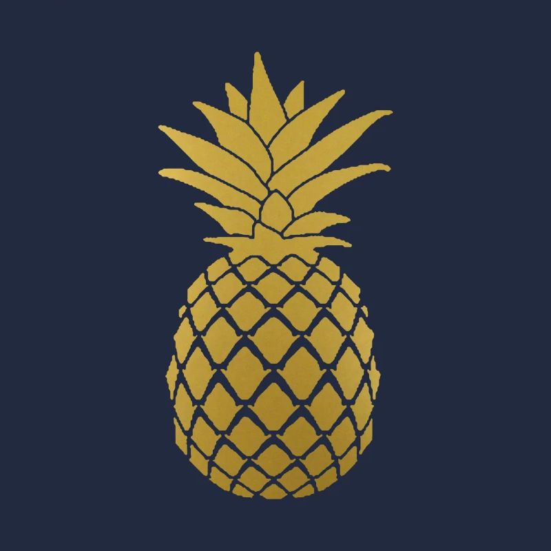Été tropical d’ananas doré