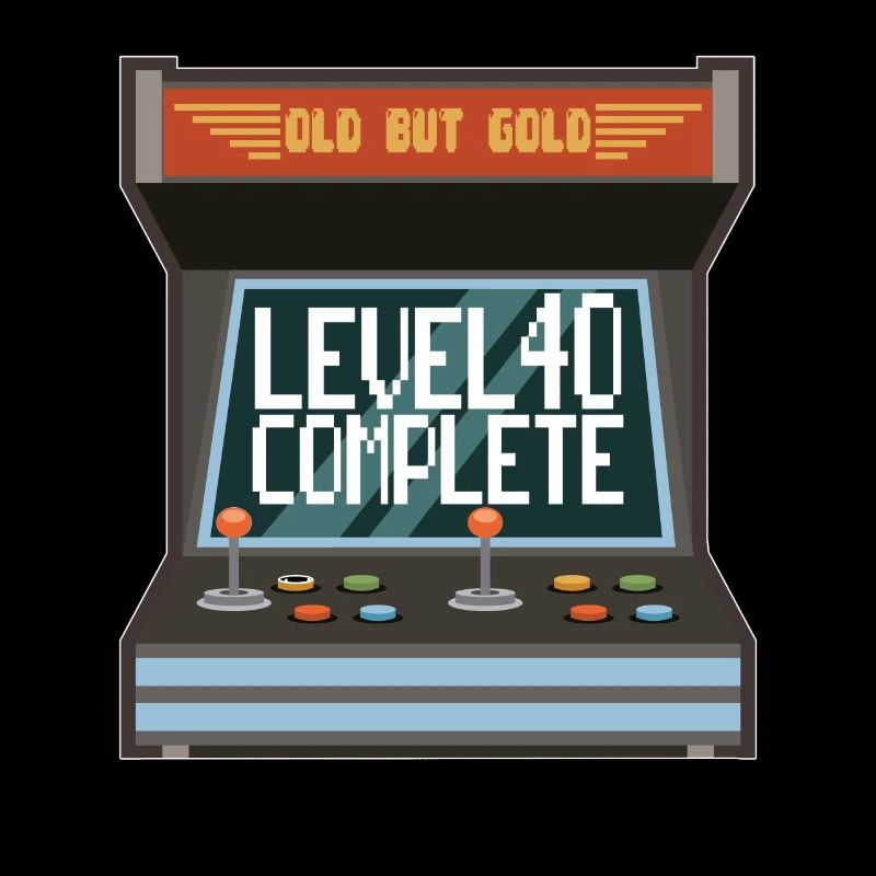 40th Birthday Gamer Level 40 Complete Zocker