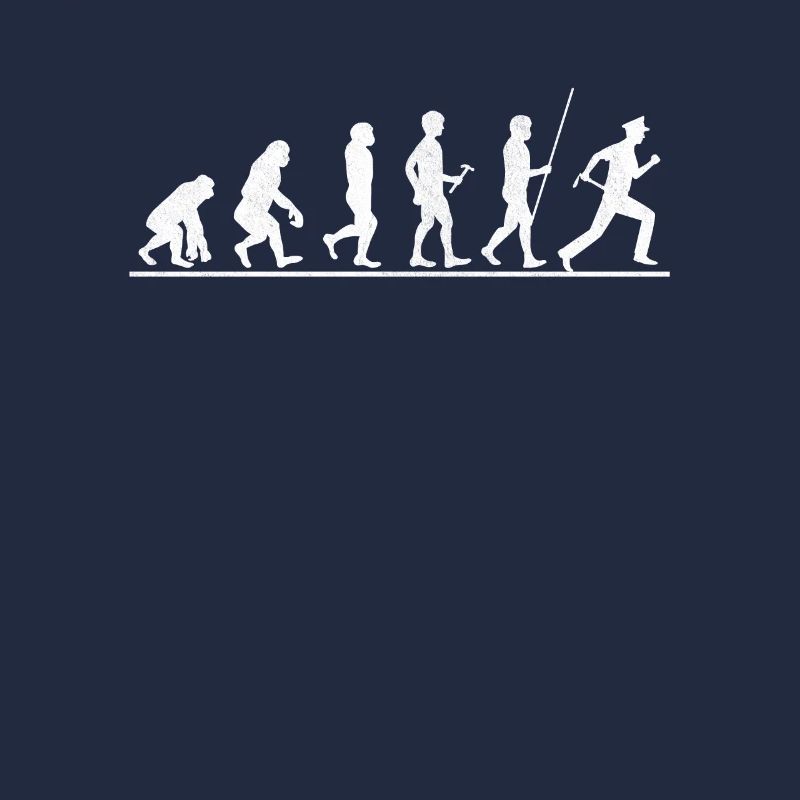 Polizist Evolution Polizei Polizeibeamte Geschenk