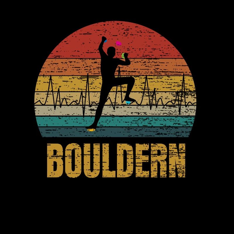 Bouldern Klettern Herzschlag Geschenk