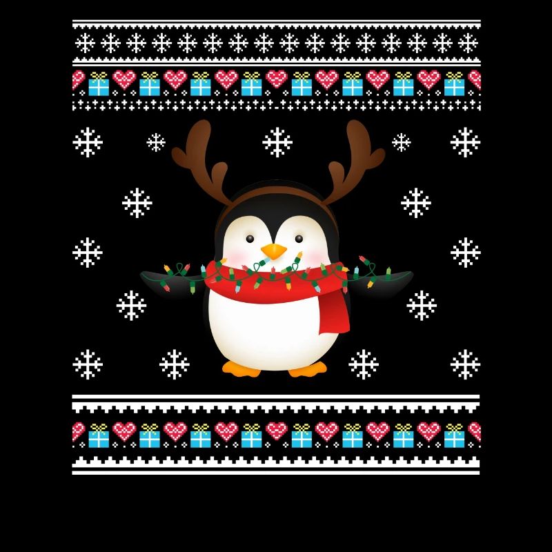Hässlicher Weihnachtspinguin