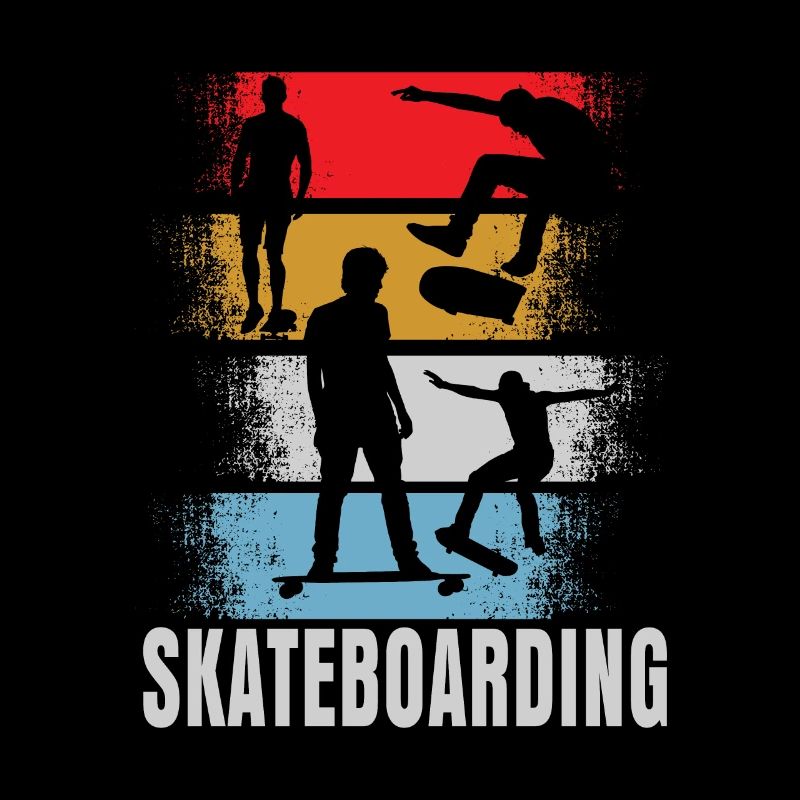 Skateboard Skate Retro Gift