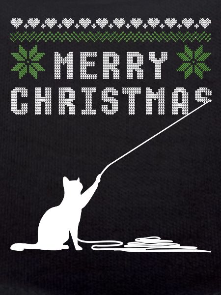 Joyeux noël chat laid pull