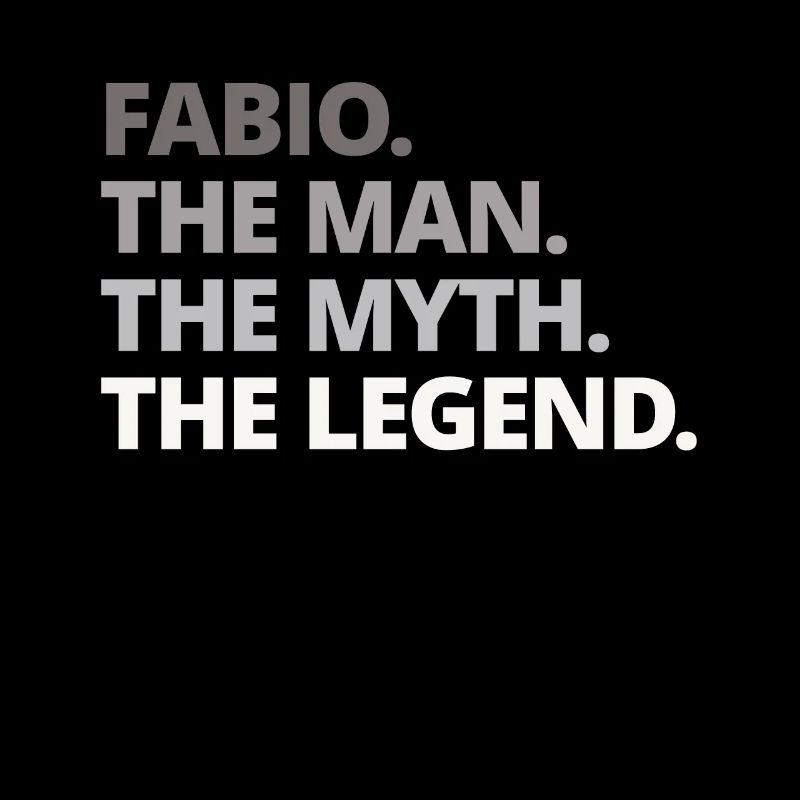 Fabio Name Spruch Geschenk