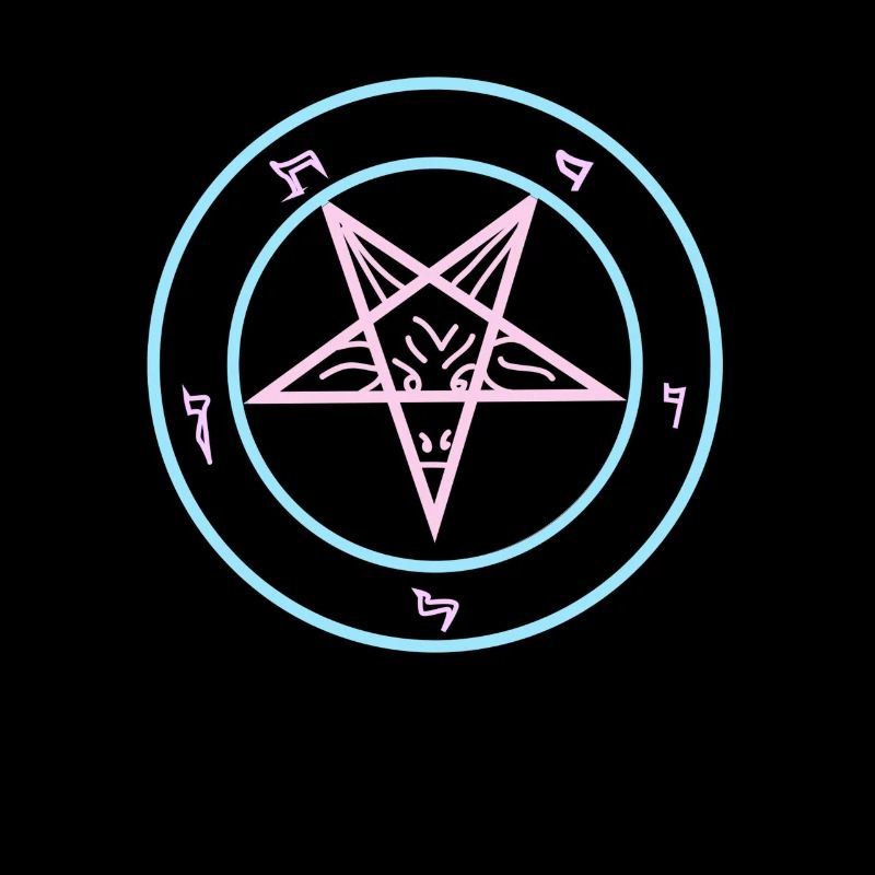 Pastel Goth Pentagram Satan