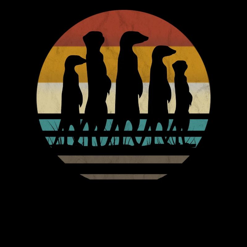 Suricate rétro vintage