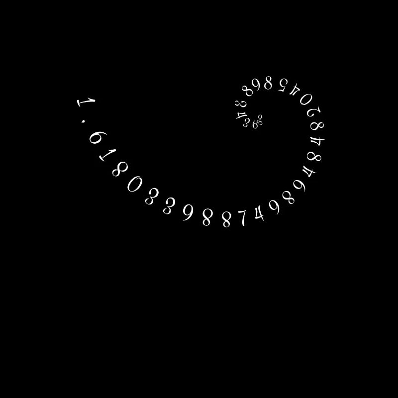 1.618 golden ratio - Fibonacci numbers