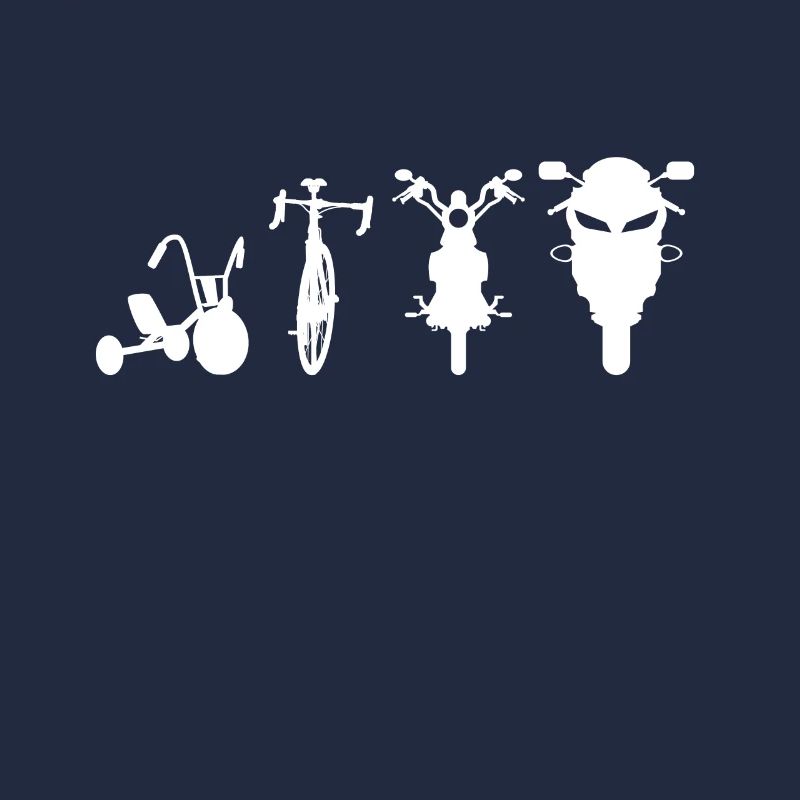 Motorrad Evolution Motorradfahrer Roller Geschenk