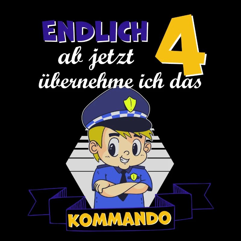Kinderkleidung, Polizei zum 4. Geburtstag, 4 Jahre
