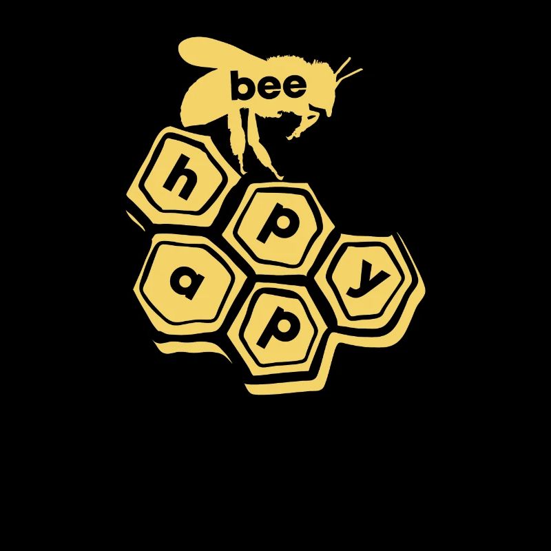 Be Happy Bee Biene Imker Geschenk Geschenkidee