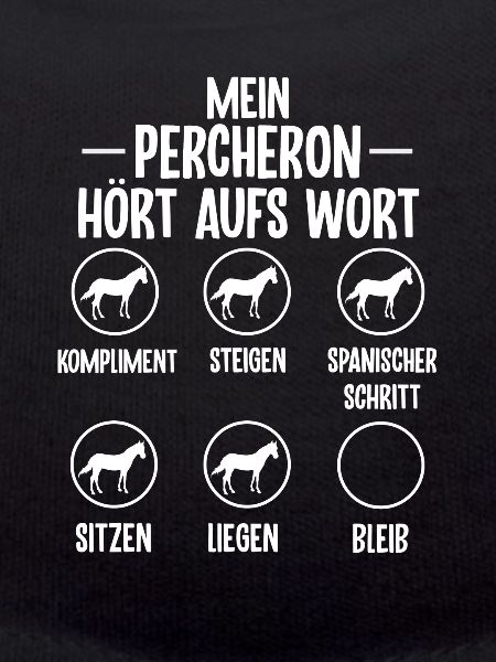 Lustiges Percheron Pferd Geschenk