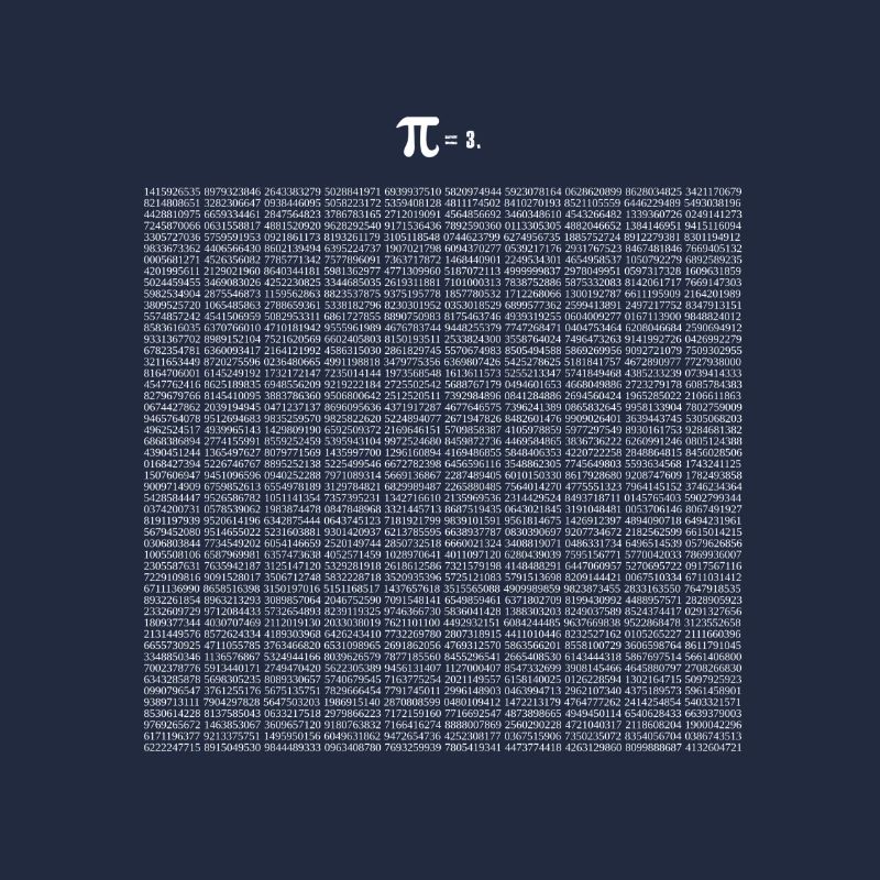 Math Pi 5000 Make Math Geek Gift Idea