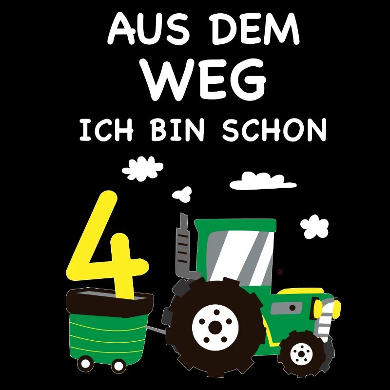 Kinder 4. Geburtstag Traktor 4 Jahre Geschenk