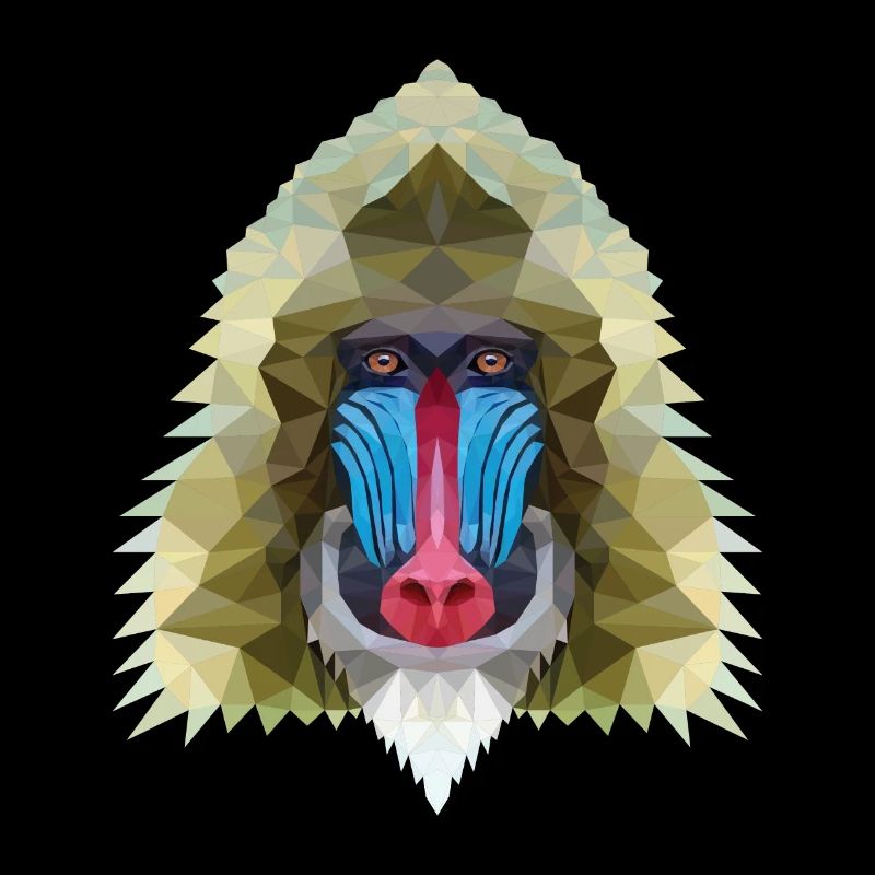 Affe polygon design Geschenk