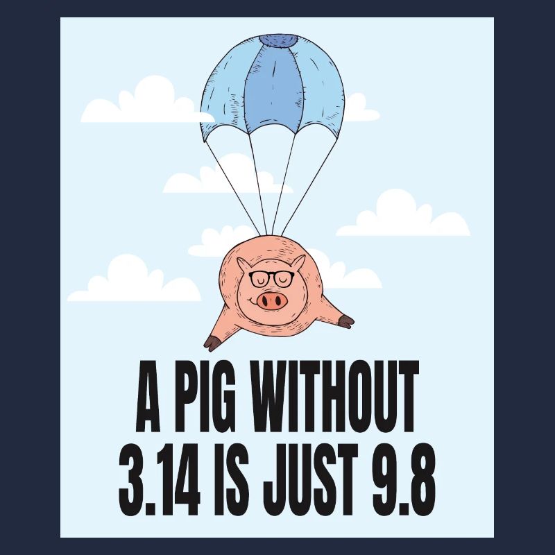 A Pig without 3.14 - Pi Geschenk Idee
