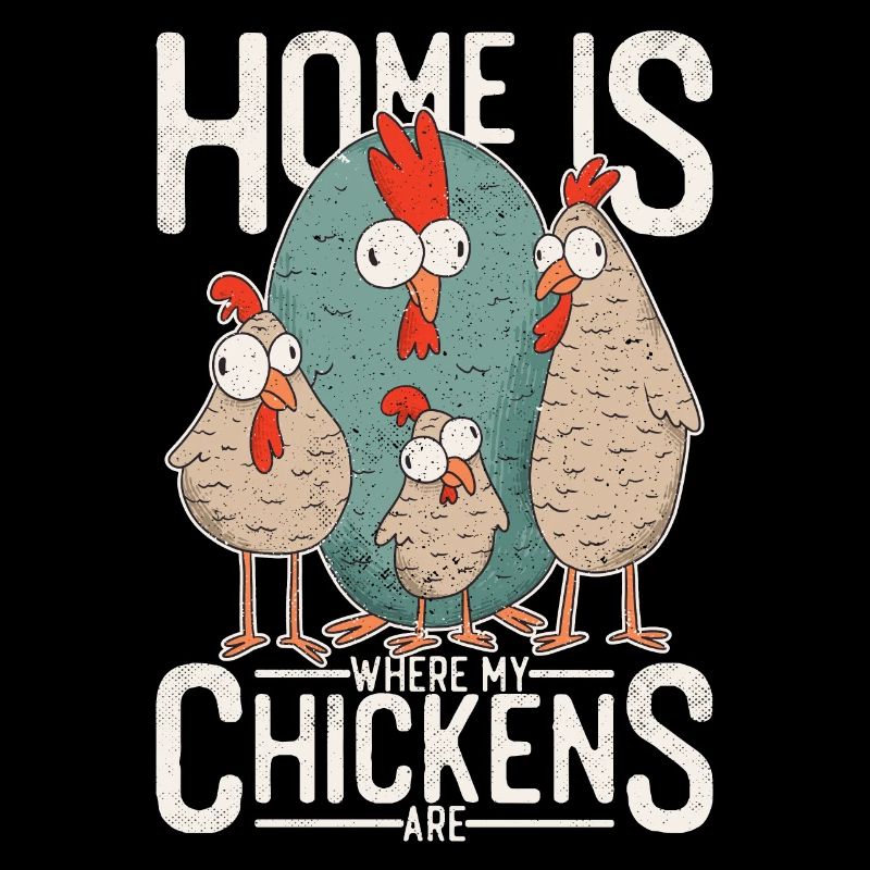 Poulets - C'est à la maison que sont mes poulets.