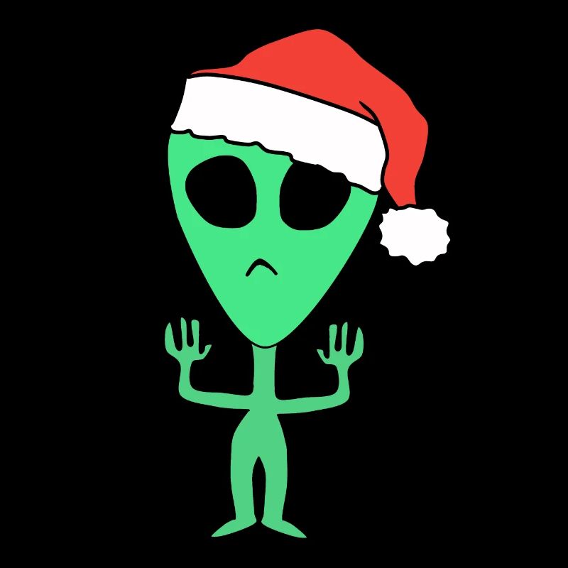 Alien Weihnachten Weihnachtsmann