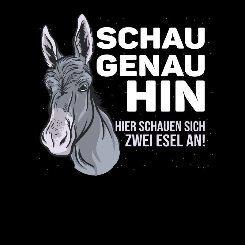 Witziger Spruch mit Esel fürs Veräppeln mit Ironie