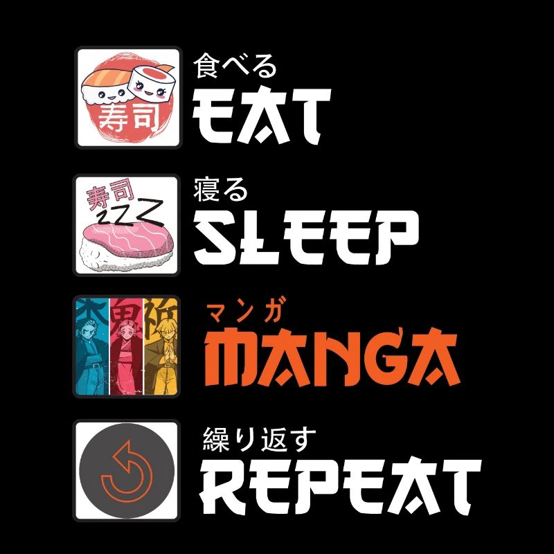 manger sommeil manga répéter